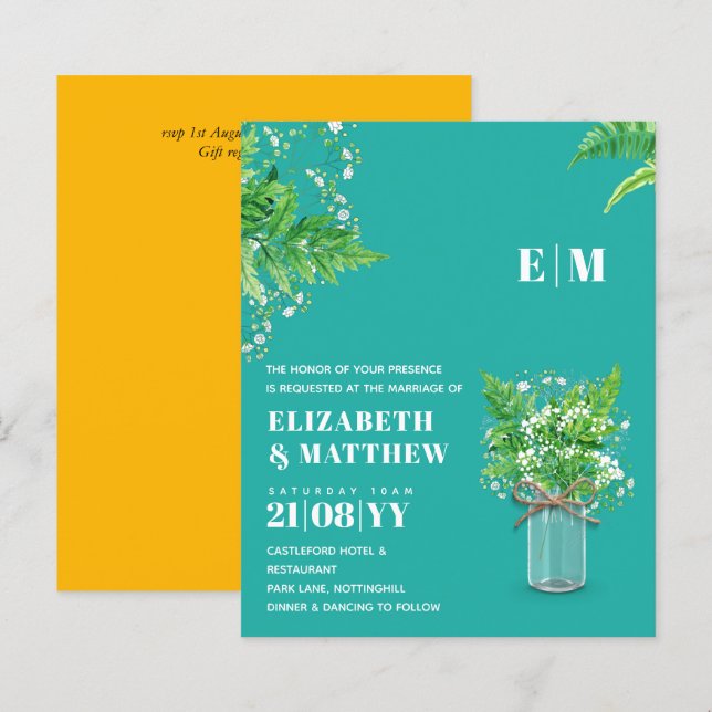 Lámina PRESUPUESTO La vegetación de los ferrys deja a Wed (Anverso / Reverso)