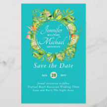 PRESUPUESTO Leaf Tropical Boda Luau Hawaiano