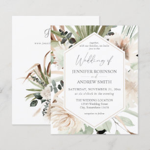 Lámina Presupuesto LG Texto Boho Eucalyptus Palm Floral B