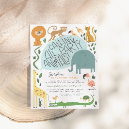 Lámina Presupuesto llamando a todos los animales Fiestas