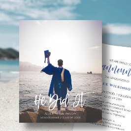 Lámina PRESUPUESTO Lo Hizo Moderna Invitación De Grados D