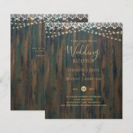 LÁMINA PRESUPUESTO LUCES RÚSTICAS INVITACIÓN DE RECEPCIÓN