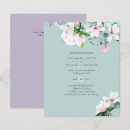 Lámina PRESUPUESTO Magnolias rosadas Eucalyptus Lavender