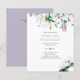 Lámina PRESUPUESTO Magnolias rosadas Eucalyptus Lavender