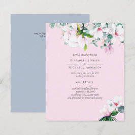 Lámina PRESUPUESTO Magnolias rosadas Sage Eucalyptus Boda