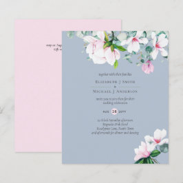 Lámina PRESUPUESTO Magnolias rosadas Sage Eucalyptus Boda