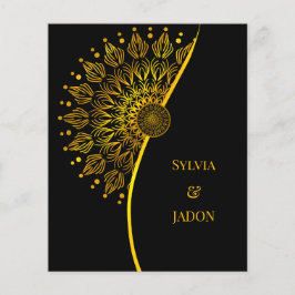 Lámina Presupuesto Mandala tradicional elegante lujo clás