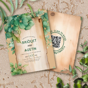 Lámina PRESUPUESTO Marco Código QR Invitación a la boda i