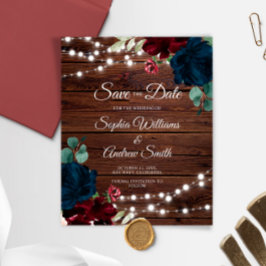 Lámina PRESUPUESTO Marsala & Marina Rustic Wood Salven la