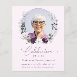 Lámina Presupuesto Memorial Rosa Floral Celebración de la