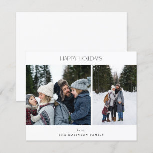 Lámina Presupuesto Minimalista Dos Fotos Felices Fiestas