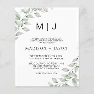 Lámina PRESUPUESTO Minimalista Negrita Negrita Negativa M