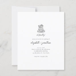 Lámina Presupuesto Minimalista Oh Finalmente Script Boda
