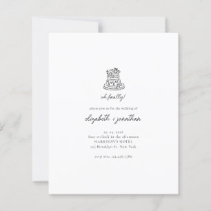 Lámina Presupuesto Minimalista Oh Finalmente Script Boda
