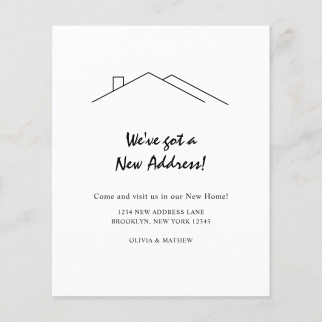 Lámina PRESUPUESTO Minimalista Tenemos una nueva direcció (Anverso)