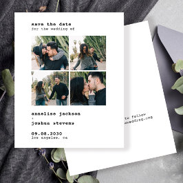 Lámina Presupuesto moderno 4 fotos boda ahorrando fecha