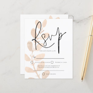 Lámina Presupuesto Moderno deja guión de boda RSVP