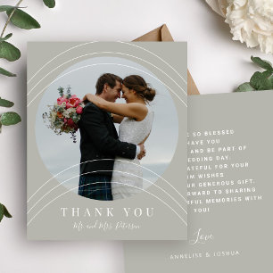 Lámina Presupuesto moderno elegante foto boda gracias