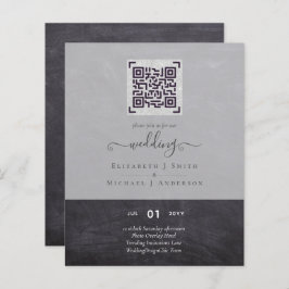 Lámina PRESUPUESTO Moderno QR Escaneo Código Invitaciones