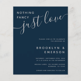 Lámina Presupuesto Nada Fancy Ama La Invitación A La Boda