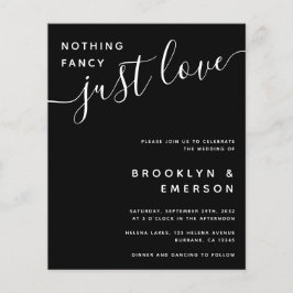 Lámina Presupuesto Nada Fancy Ama La Invitación A La Boda