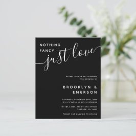 Lámina Presupuesto Nada Fancy Ama La Invitación A La Boda