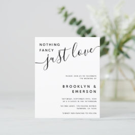 Lámina Presupuesto Nada Fancy Ama La Invitación A La Boda