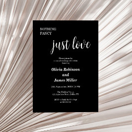 Lámina Presupuesto Nada Fancy Ama La Invitación A La Boda