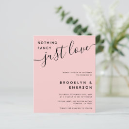 Lámina Presupuesto Nada Fancy Ama La Invitación A La Boda