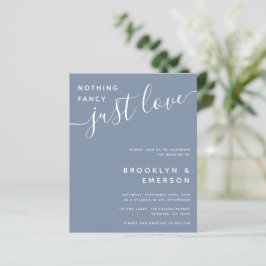 Lámina Presupuesto Nada Fancy Ama La Invitación A La Boda