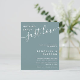 Lámina Presupuesto Nada Fancy Ama La Invitación A La Boda