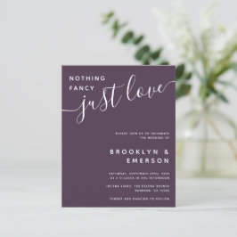 Lámina Presupuesto Nada Fancy Ama La Invitación A La Boda