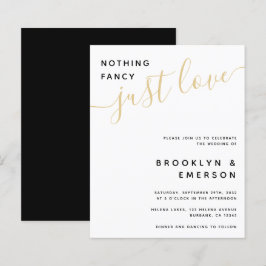 Lámina Presupuesto Nada Fancy Ama La Invitación A La Boda