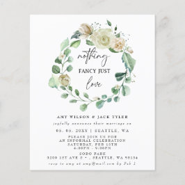 Lámina Presupuesto Nada Fancy Just Love Invitación