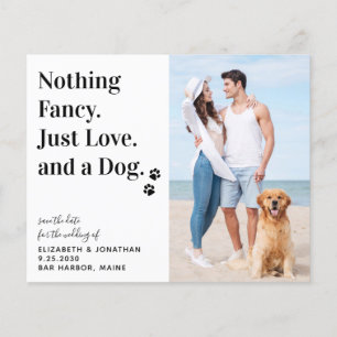 Lámina Presupuesto Nada Fancy Love Dog Save The Date