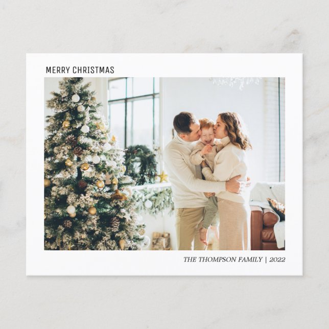 Lámina PRESUPUESTO Navidades simples de fotografía Minima (Anverso)