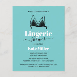 Lámina PRESUPUESTO Negro Aqua Ooh La Lingerie Bridal SHOW