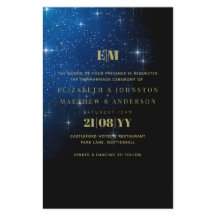 PRESUPUESTO Noche estrellada Navy Oro A9 Boda Invi