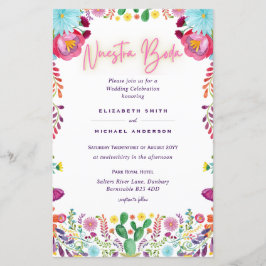Lámina PRESUPUESTO Nuestra Boda Flores Invitación A9