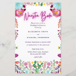 Lámina PRESUPUESTO Nuestra Boda Flores Invitación A9