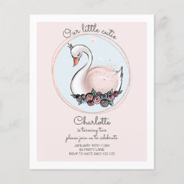 Lámina PRESUPUESTO NUESTRA Pequeña Invitación De Cisne Ro