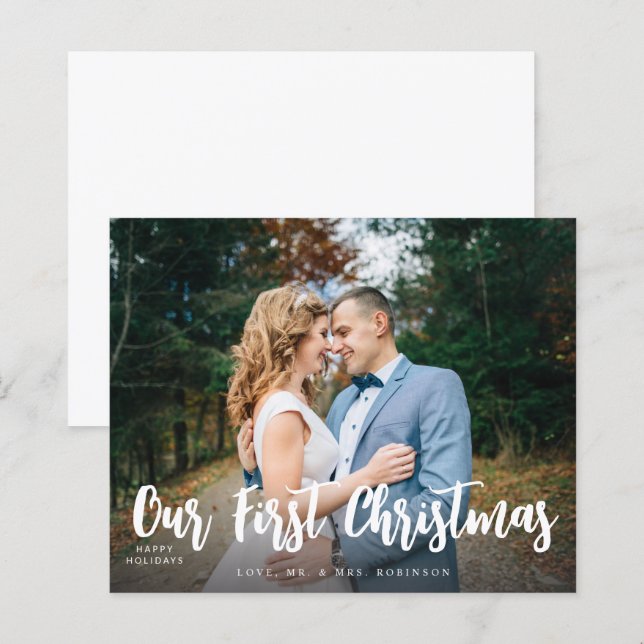 Lámina Presupuesto Nuestra Primera Navidad Minimalista Fo (Anverso / Reverso)