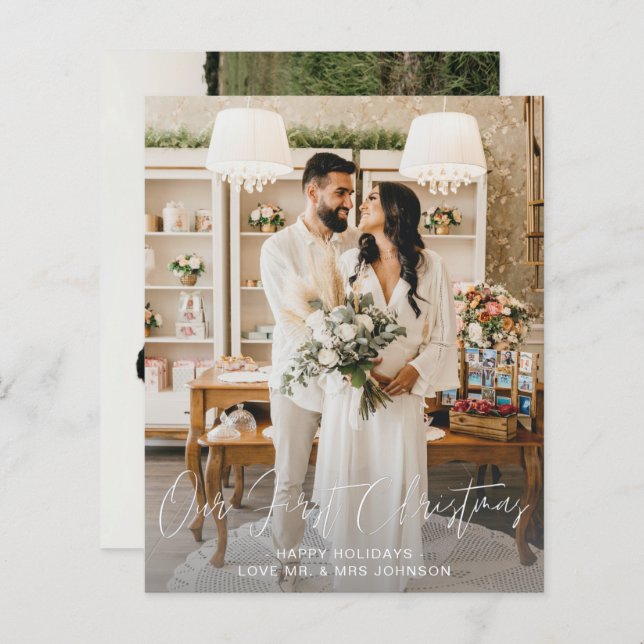 Lámina Presupuesto Nuestra Primera Navidad Vertical Y Dos (Anverso / Reverso)