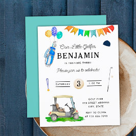 Lámina Presupuesto nuestro Little Golfer Blue Cart Golf B