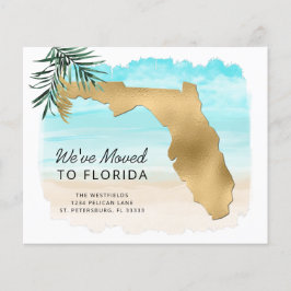 Lámina Presupuesto Nueva dirección Florida Map Beach Movi