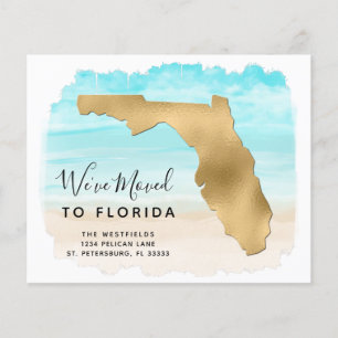 Lámina Presupuesto Nueva dirección Florida Map Beach Movi