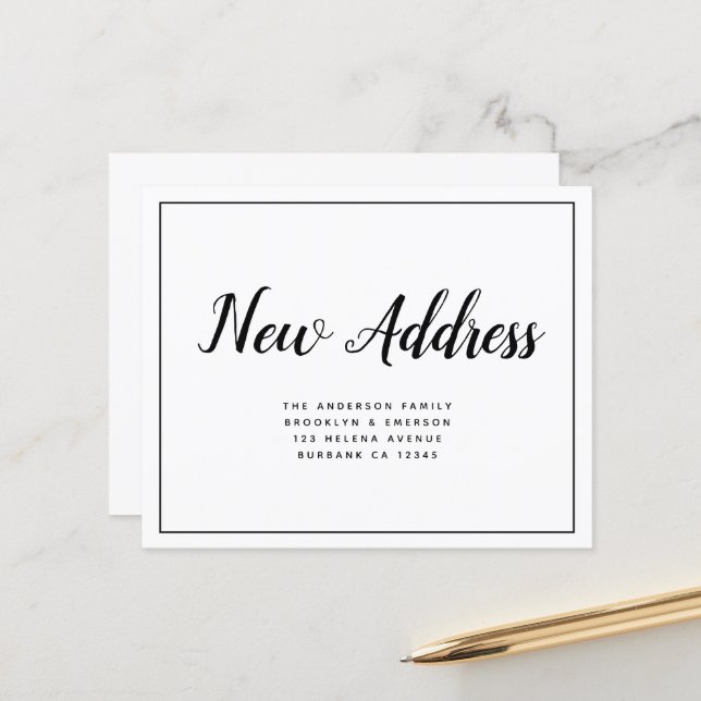 Lámina PRESUPUESTO Nueva Invitación de direcciones simple (Anverso/Reverso In Situ)