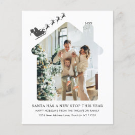 Lámina PRESUPUESTO Nuevo hogar Foto de Santa Sleigh negro