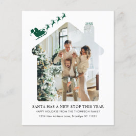 Lámina PRESUPUESTO Nuevo hogar Foto Green Santa Sleigh Mo