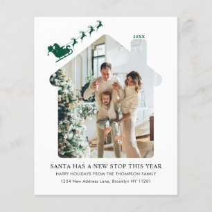 Lámina PRESUPUESTO Nuevo hogar Foto Green Santa Sleigh Mo